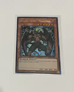 Yu-Gi-Oh! Destiny HERO - Malicious #RA03-EN001 Prismatic Ultimate & Secret Rare - Image 4