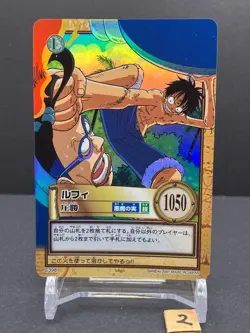 Monkey D. Luffy Holo ONE PIECE Carddass Hyper Battle 2001 Bandai Japan C398 [AM2 - Image 1