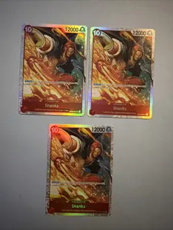 X3 One Piece TCG The Best Vol. 2 PRB-02 - Shanks OP06-007 SR- English NM X3 - Image 1