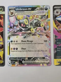 Pokemon Umbreon Ex, Mega Heracross Ex, Mega Sharpedo Ex Card Lot - Image 3