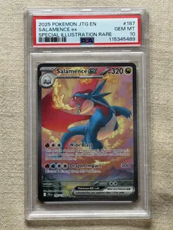 Pokemon TCG Salamence EX Journey Together Holo Ultra Rare Card 177/159 PSA 10 - Image 1