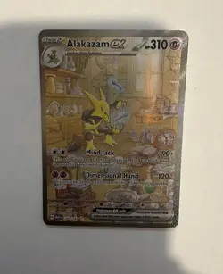 Pokemon TCG Alakazam EX 151 Holo Card Scarlet & Violet 201/165 - Image 1