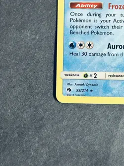 Suicune 59/214 Sm-Lost Thunder Holo Rare Pokemon Card NM - Image 5