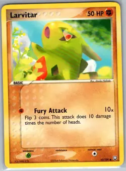 Larvitar 62/109 Non Holo Team Rocket Returns - Pokemon Card - NM - Image 1