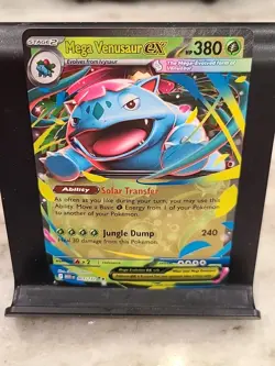 Mega Venusaur EX 003/132 Holo Rare Pokemon Card Mega Evolutions - Image 1