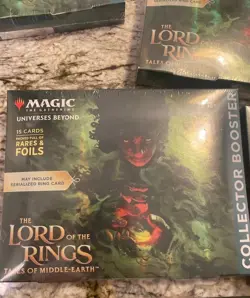 4 WOTC MTG LOTR Tales of Middle-earth Collector Booster Pack - 15 Cards - Image 2