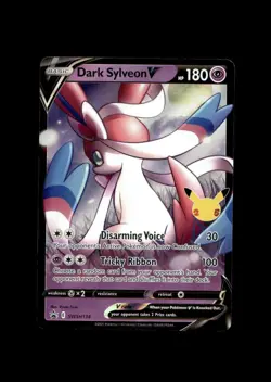 SWSH: Sword & Shield Promo Cards #SWSH134 Dark Sylveon V - Image 1