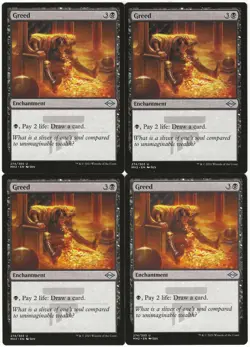 MTG Greed x4 Modern Horizons 2 Uncommon NM Playset - Image 1