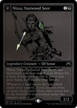 Nissa, Vastwood Seer (SDCC 2015 Exclusive) -Foil Light Play MTG Promos: Media - Image 1