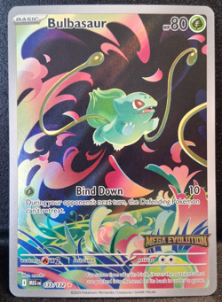 Pokemon TCG Bulbasaur Mega Evolution Stamped 133/132 Holo Illustration Rare EN - Image 1