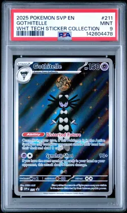Pokemon PSA 9 Gothitelle #211 Tech Sticker Collection IR Black Star Promo - Image 1