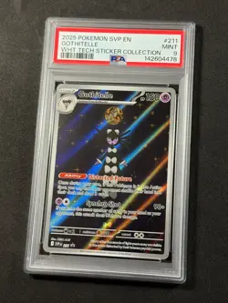 Pokemon PSA 9 Gothitelle #211 Tech Sticker Collection IR Black Star Promo - Image 2