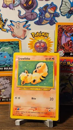 Pokemon TCG Growlithe Neo Destiny 68/105 Regular Unlimited Common-MP - Image 1