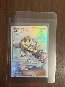 Lillie Ultra Rare Full Art Holo 147/149 SM Base Set Trainer Pokemon TCG Card - Image 1