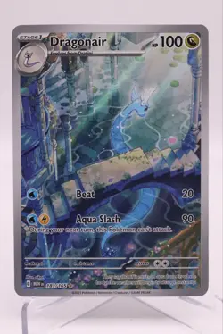 Dragonair 181/165 - Scarlet Violet 151 Illustration Rare English Pokemon NM - Image 1