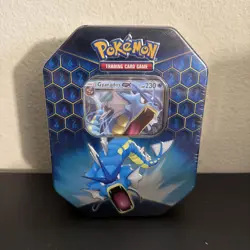 Pokemon TCG Hidden Fates Tin Gyarados GX Factory Sealed FREE SHIPPING - Image 1