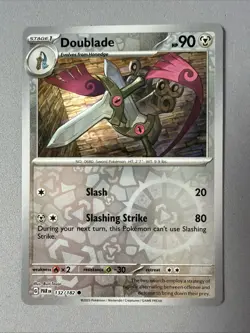 Pokemon TCG * Paradox Rift * 132/182 Doublade REVERSE HOLO Common * FRESH PK - Image 1