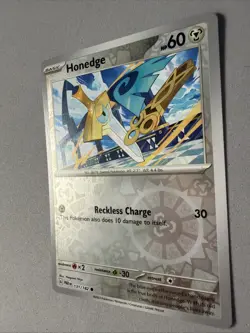 Pokemon TCG * Paradox Rift * 131/182 Honedge REVERSE HOLO Common * FRESH PK - Image 2