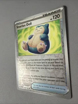 Pokemon TCG * Paradox Rift * 175/182 Snorlax Doll REVERSE HOLO Uncommon FRESH PK - Image 2