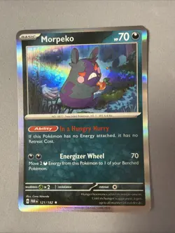 Pokemon TCG * Paradox Rift * 121/182 Morpeko Holo Rare * FRESH PK - Image 1