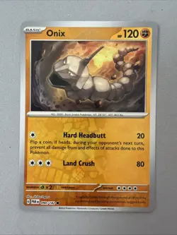 Pokemon TCG * Paradox Rift * 90/182 Onix REVERSE HOLO Common * FRESH PK - Image 1