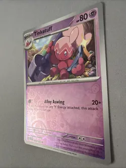 Pokemon TCG * Paradox Rift * 84/182 Tinkatuff REVERSE HOLO Common * FRESH PK - Image 2