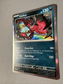 Pokemon TCG * Paradox Rift * 118/182 Yveltal Holo Rare * FRESH PK - Image 2