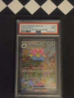 2023 Pokemon Mew en Venusaur EX Special Illustration Rare #198 PSA 9 Mint - Image 1