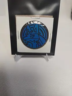Pokemon Collectible Flip Coin: Lucario Blue Holofoil - Image 1