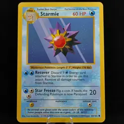 Pokemon TCG - Starmie 64/102 Base Set Shadowless WOTC 1999 - EXC/NM - Image 2