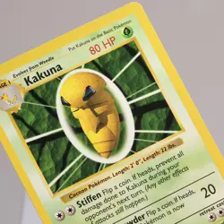 Pokemon TCG - Kakuna 33/102 Base Set Uncommon Shadowless WOTC 1999 - EXC/NM - Image 1