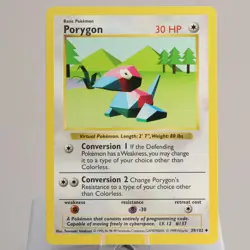 Pokemon TCG - Porygon 39/102 Base Set Uncommon Shadowless WOTC 1999 - NM - Image 2