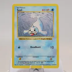 Pokemon TCG - Seel 41/102 Base Set Uncommon Shadowless WOTC 1999 - NM/EXC - Image 2