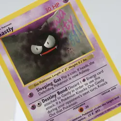 Pokemon TCG - Gastly 50/102 Base Set Common Shadowless WOTC 1999 - NM - Image 1