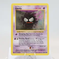 Pokemon TCG - Gastly 50/102 Base Set Common Shadowless WOTC 1999 - NM - Image 2