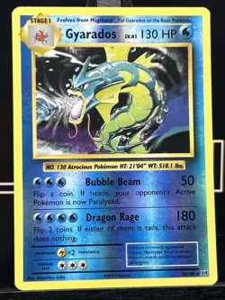 Gyarados 34/108 Pokemon XY Evolutions Reverse Holo Rare - Image 3