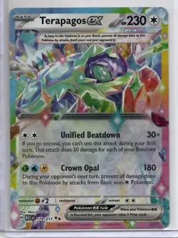 Terapagos ex Double Rare Ascended Heroes 179/217 NM Holofoil Pokemon - Image 1