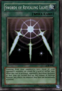 Swords of Revealing Light EU Unl Spell Super Rare LOB-E081 Yu-Gi-Oh! - Image 1