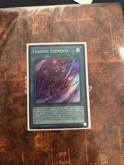 1x Yu-Gi-Oh! Chaotic Elements - OP30-EN011 - Super Rare - NM - Image 1