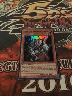 yugioh- Fiendish Rhino Warrior OTS Pack 2 Super Rare NM - Image 1