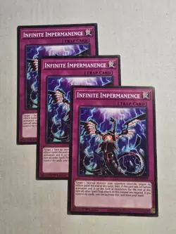 3x Infinite Impermanence 1st Edition Common L5DD-ENY31 Yu-Gi-Oh! - Image 1
