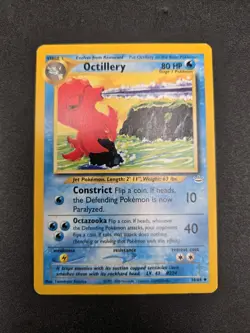 Octillery Neo Revelation 34/64 Uncommon Regular Unlimited Pokemon Card - Image 1