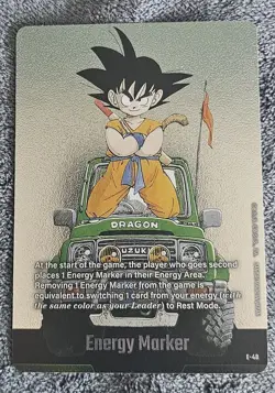 Son Goku E-48 Silver Energy Marker Dragon Ball Manga Booster Card Fusion World - Image 1