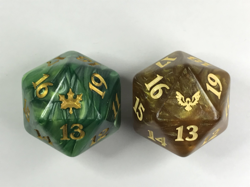 2 mtg Spindown Dice Oversized D20 Bloomburrow Strixhaven - Image 1