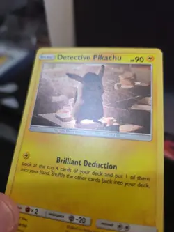 Detective Pikachu SM194 Sun Moon Black Star Promo Holo Rare Pokemon TCG Card LP - Image 4