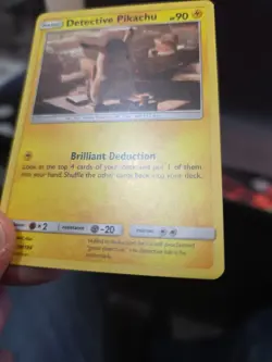 Detective Pikachu SM194 Sun Moon Black Star Promo Holo Rare Pokemon TCG Card LP - Image 5