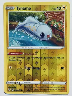 Tynamo 057/185 Vivid Voltage Reverse Holo Common Pokemon Card NEAR MINT - Image 1