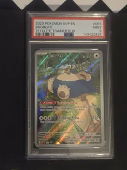 2023 Pokemon SVP EN #051 Snorlax graded as a PSA 9 ELITE TRAINER BOX - Image 1