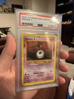 Pokemon Unown T PSA 10 2002 Neo Destiny Gem Mint #88 *LOW POP* - Image 2