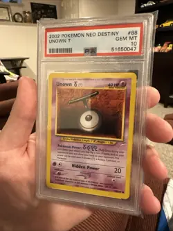Pokemon Unown T PSA 10 2002 Neo Destiny Gem Mint #88 *LOW POP* - Image 3